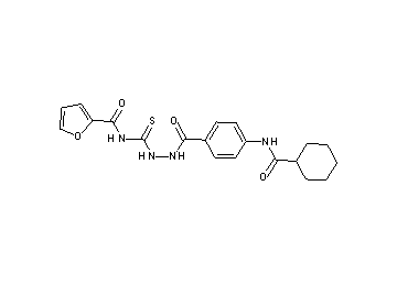 N-[(2-{4-[(cyclohexylcarbonyl)amino]benzoyl}hydrazino)carbonothioyl]-2-furamide