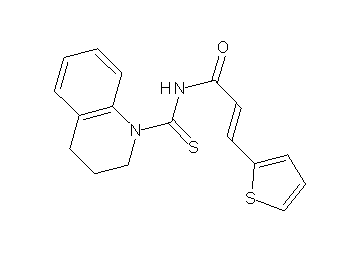 N-(3,4-dihydro-1(2H)-quinolinylcarbonothioyl)-3-(2-thienyl)acrylamide