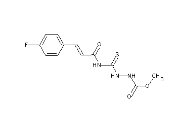 methyl 2-({[3-(4-fluorophenyl)acryloyl]amino}carbonothioyl)hydrazinecarboxylate
