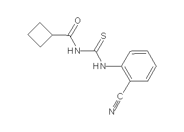 N-{[(2-cyanophenyl)amino]carbonothioyl}cyclobutanecarboxamide