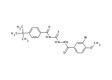 N-{[2-(3-bromo-4-methoxybenzoyl)hydrazino]carbonothioyl}-4-tert-butylbenzamide