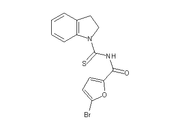 5-bromo-N-(2,3-dihydro-1H-indol-1-ylcarbonothioyl)-2-furamide