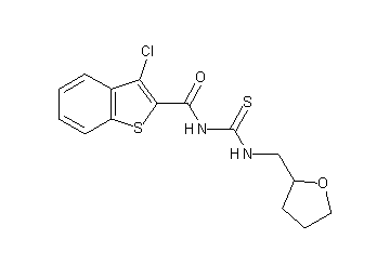 3-chloro-N-{[(tetrahydro-2-furanylmethyl)amino]carbonothioyl}-1-benzothiophene-2-carboxamide