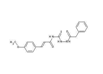 3-(4-methoxyphenyl)-N-{[2-(phenylacetyl)hydrazino]carbonothioyl}acrylamide