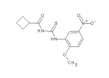 N-{[(2-methoxy-5-nitrophenyl)amino]carbonothioyl}cyclobutanecarboxamide