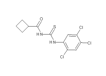 N-{[(2,4,5-trichlorophenyl)amino]carbonothioyl}cyclobutanecarboxamide