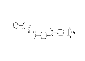 N-[(2-{4-[(4-tert-butylbenzoyl)amino]benzoyl}hydrazino)carbonothioyl]-2-furamide