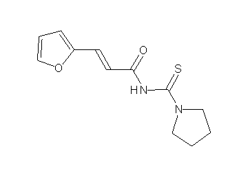 3-(2-furyl)-N-(1-pyrrolidinylcarbonothioyl)acrylamide