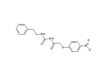 2-(4-nitrophenoxy)-N-{[(2-phenylethyl)amino]carbonothioyl}acetamide