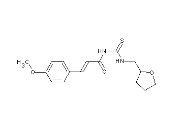 3-(4-methoxyphenyl)-N-{[(tetrahydro-2-furanylmethyl)amino]carbonothioyl}acrylamide