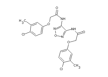 N,N'-1,2,5-oxadiazole-3,4-diylbis[2-(4-chloro-3-methylphenoxy)acetamide]