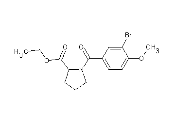ethyl 1-(3-bromo-4-methoxybenzoyl)prolinate