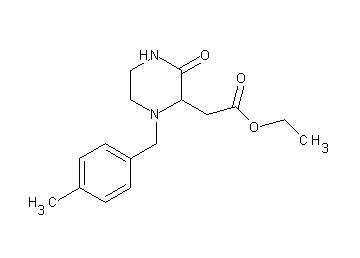 ethyl [1-(4-methylbenzyl)-3-oxo-2-piperazinyl]acetate