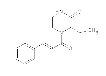 4-cinnamoyl-3-ethyl-2-piperazinone - Click Image to Close