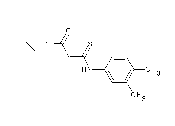 N-{[(3,4-dimethylphenyl)amino]carbonothioyl}cyclobutanecarboxamide