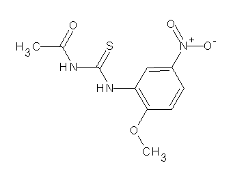 N-{[(2-methoxy-5-nitrophenyl)amino]carbonothioyl}acetamide