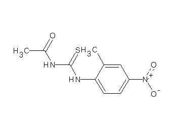N-{[(2-methyl-4-nitrophenyl)amino]carbonothioyl}acetamide