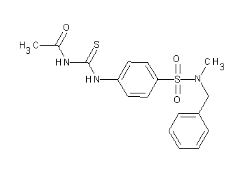 N-{[(4-{[benzyl(methyl)amino]sulfonyl}phenyl)amino]carbonothioyl}acetamide