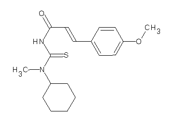 N-{[cyclohexyl(methyl)amino]carbonothioyl}-3-(4-methoxyphenyl)acrylamide