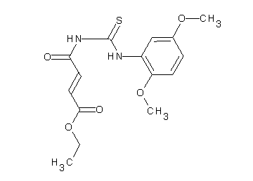 ethyl 4-({[(2,5-dimethoxyphenyl)amino]carbonothioyl}amino)-4-oxo-2-butenoate