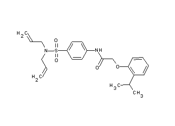 N-{4-[(diallylamino)sulfonyl]phenyl}-2-(2-isopropylphenoxy)acetamide