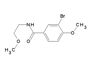 3-bromo-4-methoxy-N-(2-methoxyethyl)benzamide