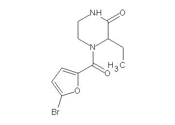 4-(5-bromo-2-furoyl)-3-ethyl-2-piperazinone - Click Image to Close