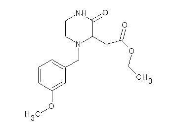 ethyl [1-(3-methoxybenzyl)-3-oxo-2-piperazinyl]acetate