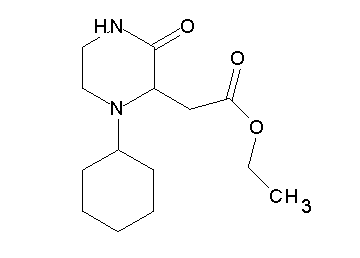 ethyl (1-cyclohexyl-3-oxo-2-piperazinyl)acetate