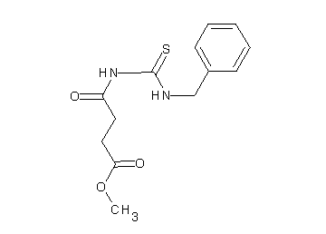 methyl 4-{[(benzylamino)carbonothioyl]amino}-4-oxobutanoate