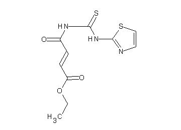 ethyl 4-oxo-4-{[(1,3-thiazol-2-ylamino)carbonothioyl]amino}-2-butenoate