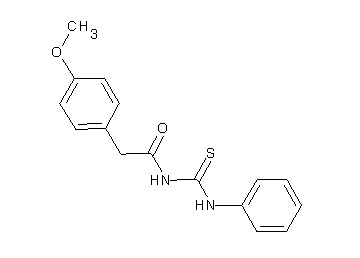 N-(anilinocarbonothioyl)-2-(4-methoxyphenyl)acetamide