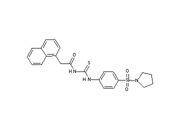 2-(1-naphthyl)-N-({[4-(1-pyrrolidinylsulfonyl)phenyl]amino}carbonothioyl)acetamide