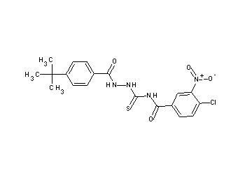 N-{[2-(4-tert-butylbenzoyl)hydrazino]carbonothioyl}-4-chloro-3-nitrobenzamide