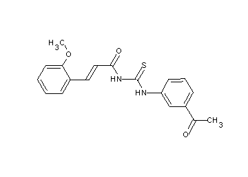 N-{[(3-acetylphenyl)amino]carbonothioyl}-3-(2-methoxyphenyl)acrylamide