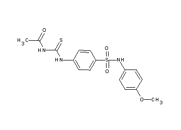N-{[(4-{[(4-methoxyphenyl)amino]sulfonyl}phenyl)amino]carbonothioyl}acetamide