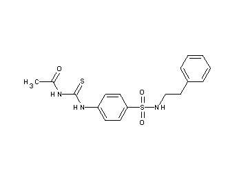 N-{[(4-{[(2-phenylethyl)amino]sulfonyl}phenyl)amino]carbonothioyl}acetamide