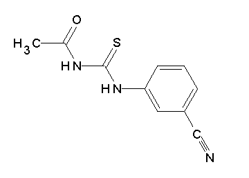 N-{[(3-cyanophenyl)amino]carbonothioyl}acetamide