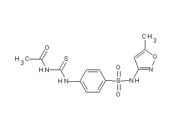 N-{[(4-{[(5-methyl-3-isoxazolyl)amino]sulfonyl}phenyl)amino]carbonothioyl}acetamide