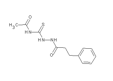 N-{[2-(3-phenylpropanoyl)hydrazino]carbonothioyl}acetamide