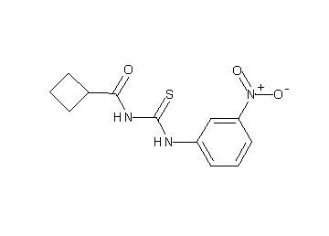 N-{[(3-nitrophenyl)amino]carbonothioyl}cyclobutanecarboxamide