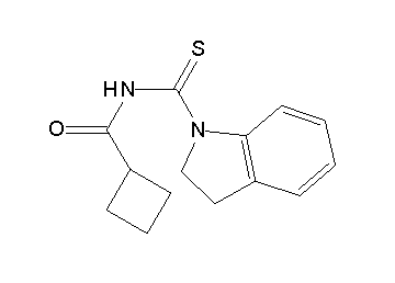 N-(2,3-dihydro-1H-indol-1-ylcarbonothioyl)cyclobutanecarboxamide