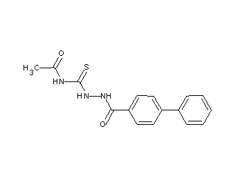 N-{[2-(4-biphenylylcarbonyl)hydrazino]carbonothioyl}acetamide