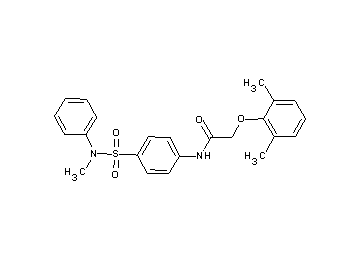 2-(2,6-dimethylphenoxy)-N-(4-{[methyl(phenyl)amino]sulfonyl}phenyl)acetamide - Click Image to Close