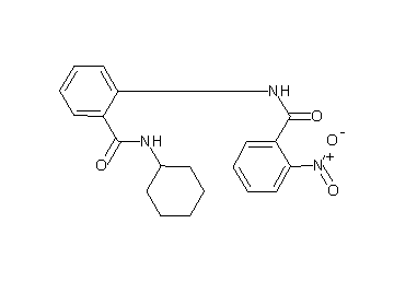 N-{2-[(cyclohexylamino)carbonyl]phenyl}-2-nitrobenzamide