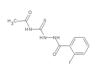 N-{[2-(2-iodobenzoyl)hydrazino]carbonothioyl}acetamide
