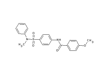 4-methoxy-N-(4-{[methyl(phenyl)amino]sulfonyl}phenyl)benzamide