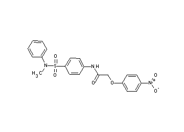 N-(4-{[methyl(phenyl)amino]sulfonyl}phenyl)-2-(4-nitrophenoxy)acetamide