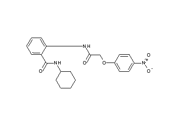 N-cyclohexyl-2-{[(4-nitrophenoxy)acetyl]amino}benzamide