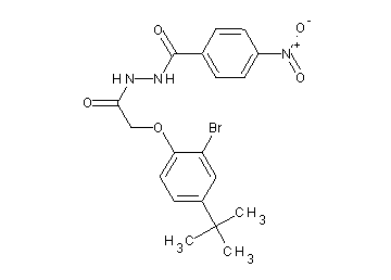 N'-[(2-bromo-4-tert-butylphenoxy)acetyl]-4-nitrobenzohydrazide